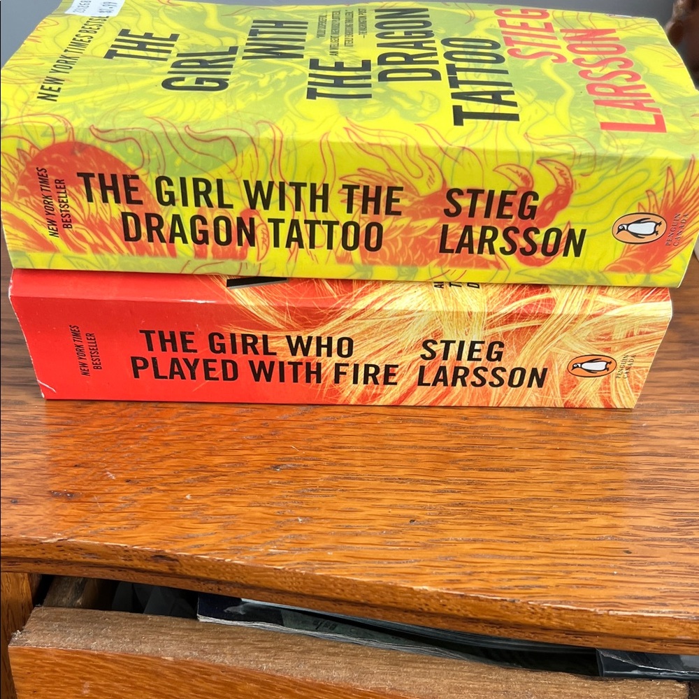 Stieg Larsson Book Set - Yellow and Orange Covers